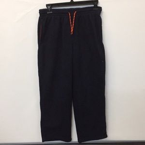 NWT XL (14-16-) Navy And Orange Sweat Pants.